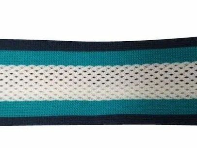 Close-up of the tape weave and stripe