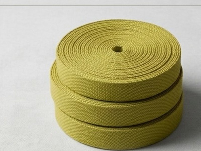 Three rolls of olive tape stacked, showing different roll lengths